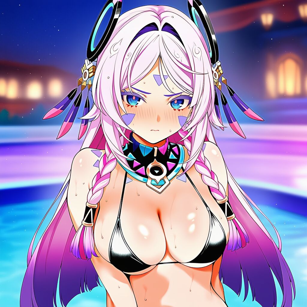 原◯ シ◯ラリ 水着グラビアイラスト集 サンプル画像1