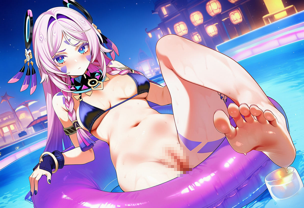 原◯ シ◯ラリ 水着グラビアイラスト集 サンプル画像6