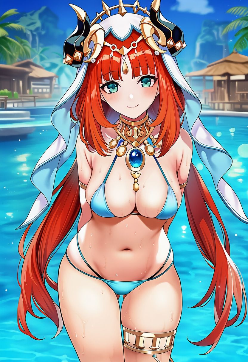 原◯ ニ◯ロウ 水着グラビ アイラスト集 サンプル画像1