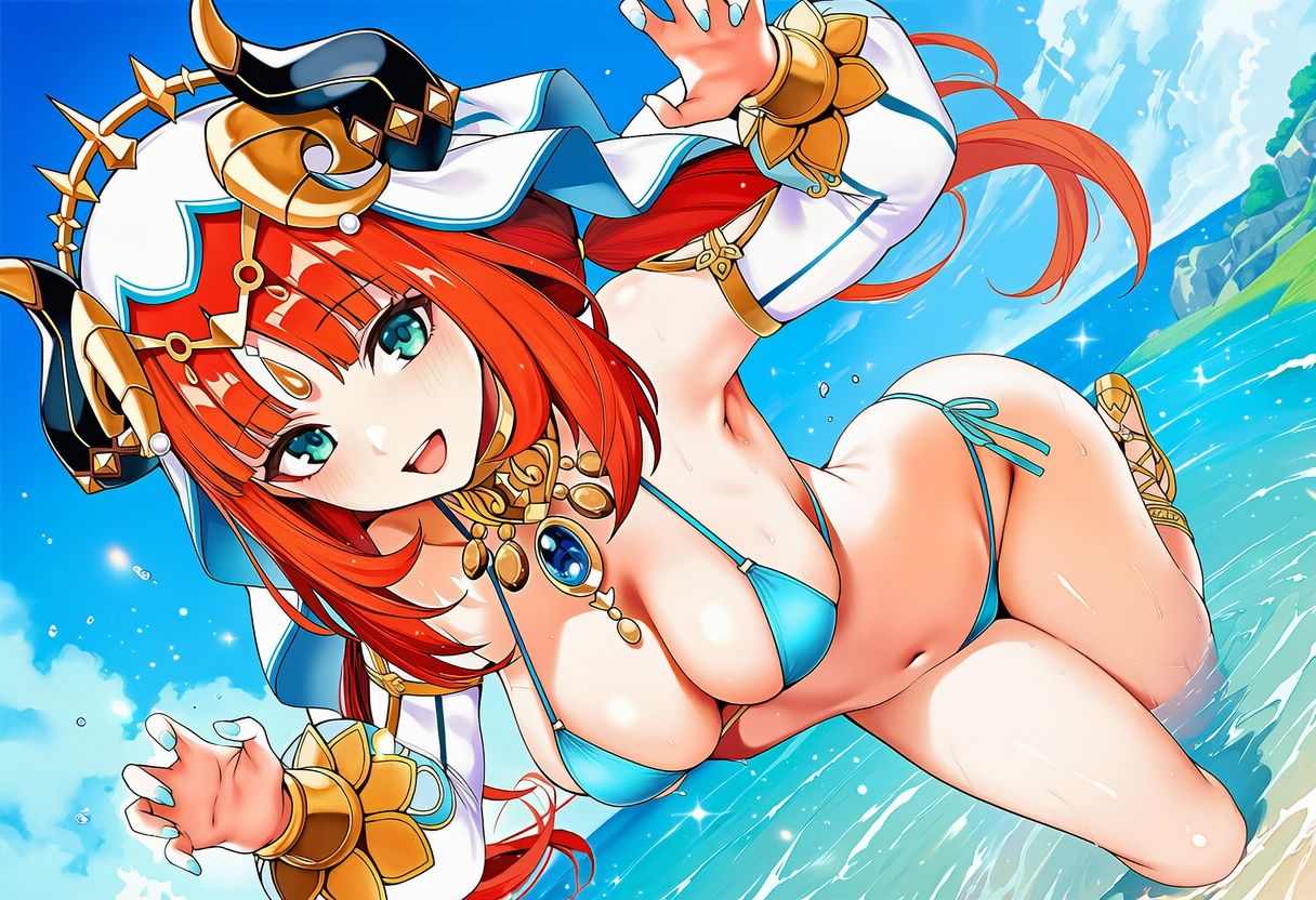 原◯ ニ◯ロウ 水着グラビ アイラスト集 サンプル画像4