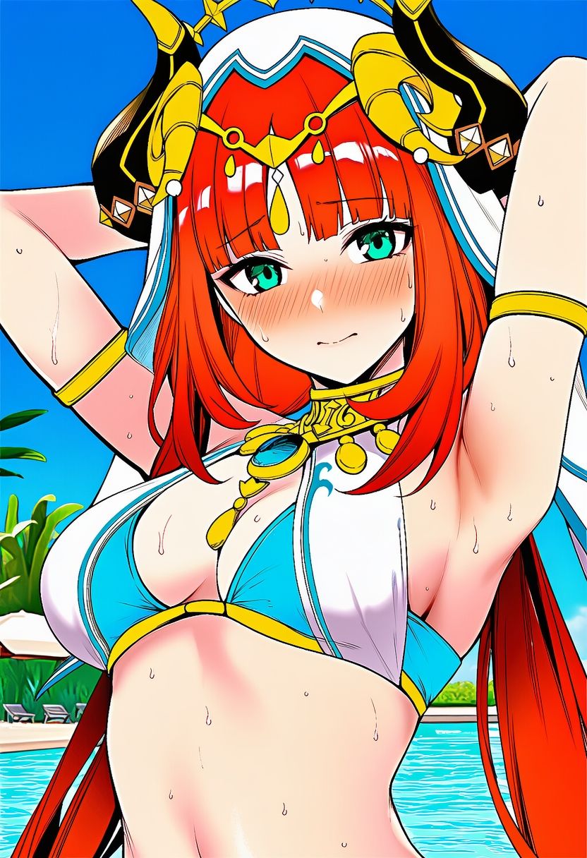 原◯ ニ◯ロウ 水着グラビ アイラスト集 サンプル画像5