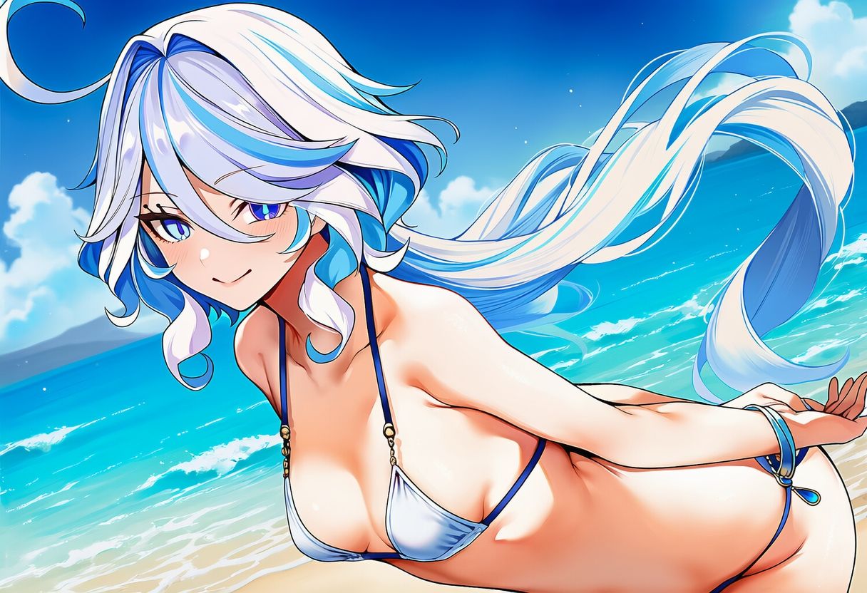 原◯ フ◯ーナ 水着グラビアイラスト集 サンプル画像3