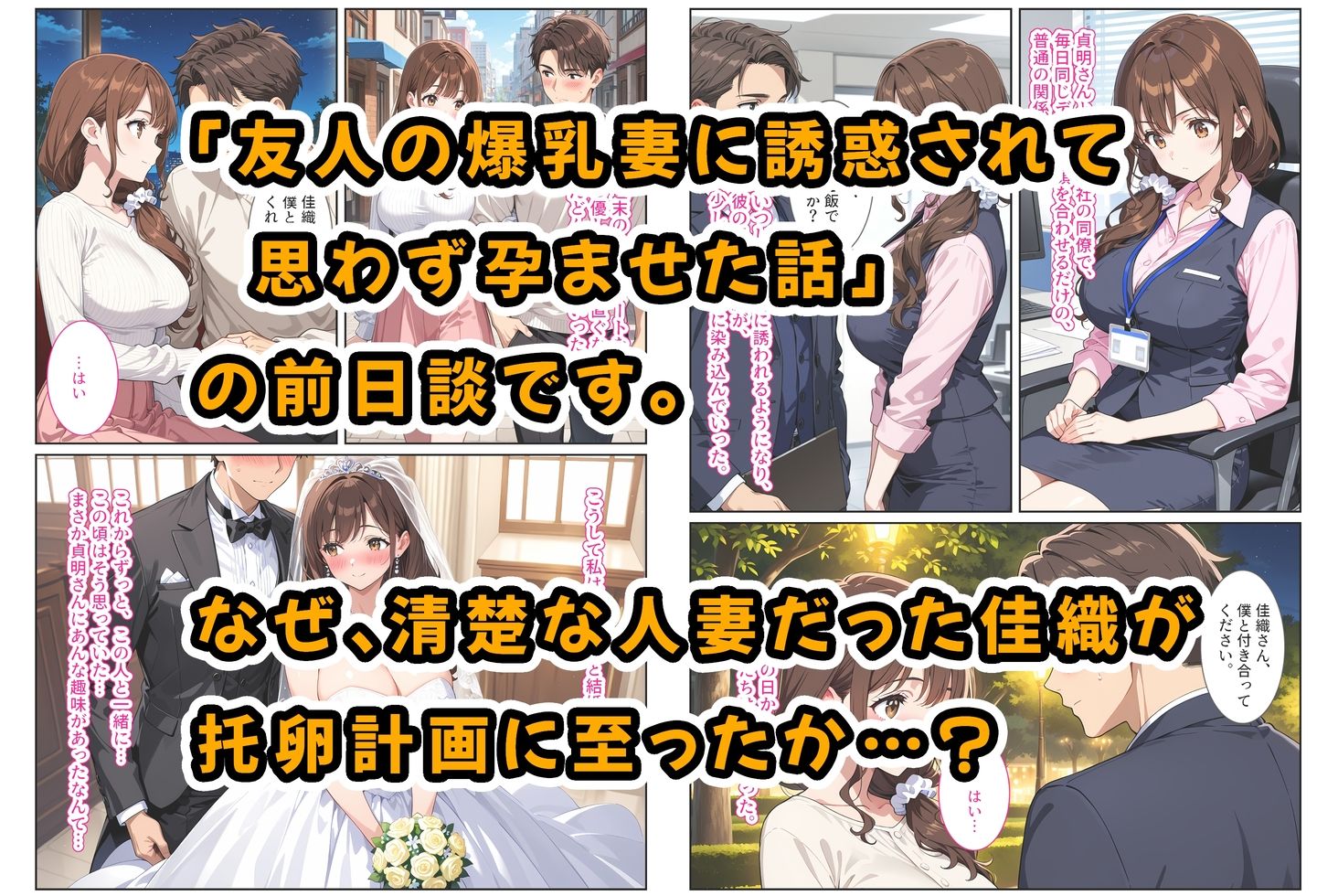 友人の爆乳妻に誘惑されて思わず孕ませた話‐前日譚〜夫の性癖で托卵覚醒した清楚妻〜 サンプル画像1