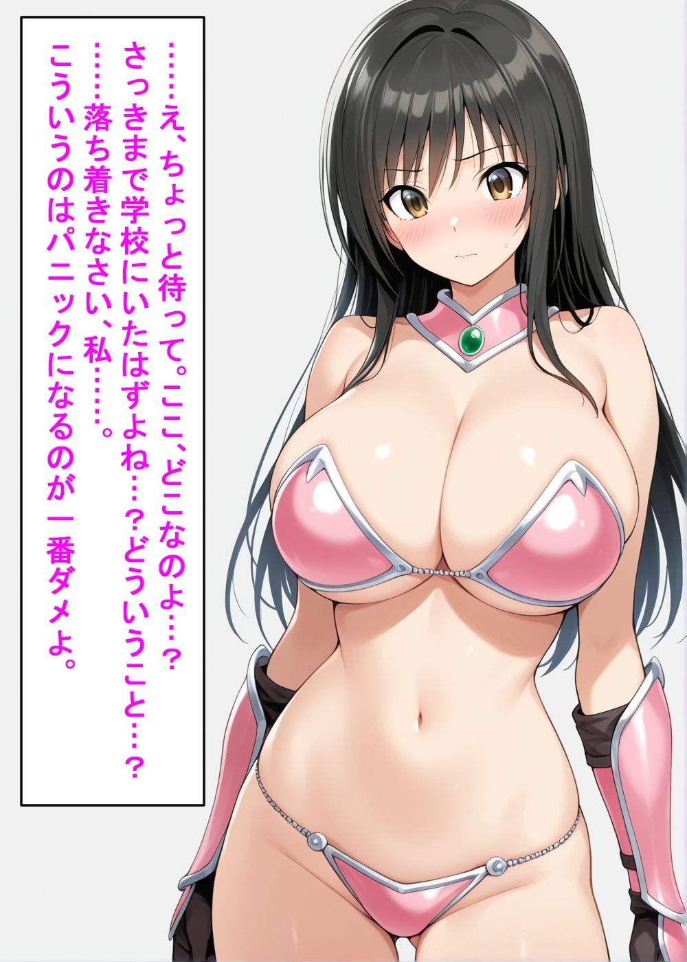 古〇川唯と西〇寺春菜がビキニアーマーで敗北する話 サンプル画像7