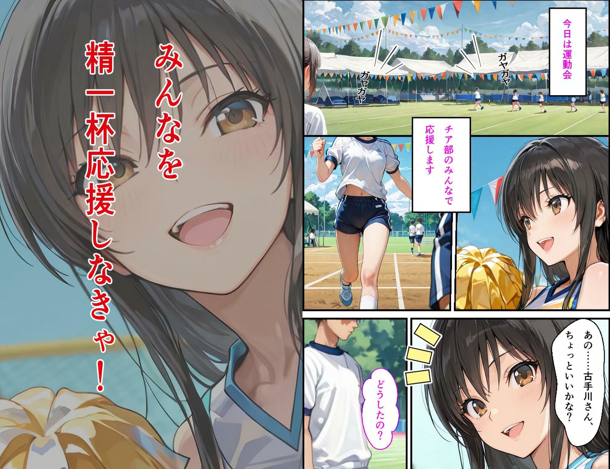 古手〇唯 学園の悲劇 3 【運動会編】 〜音楽を聴きながら腰を振らされる〜 サンプル画像1