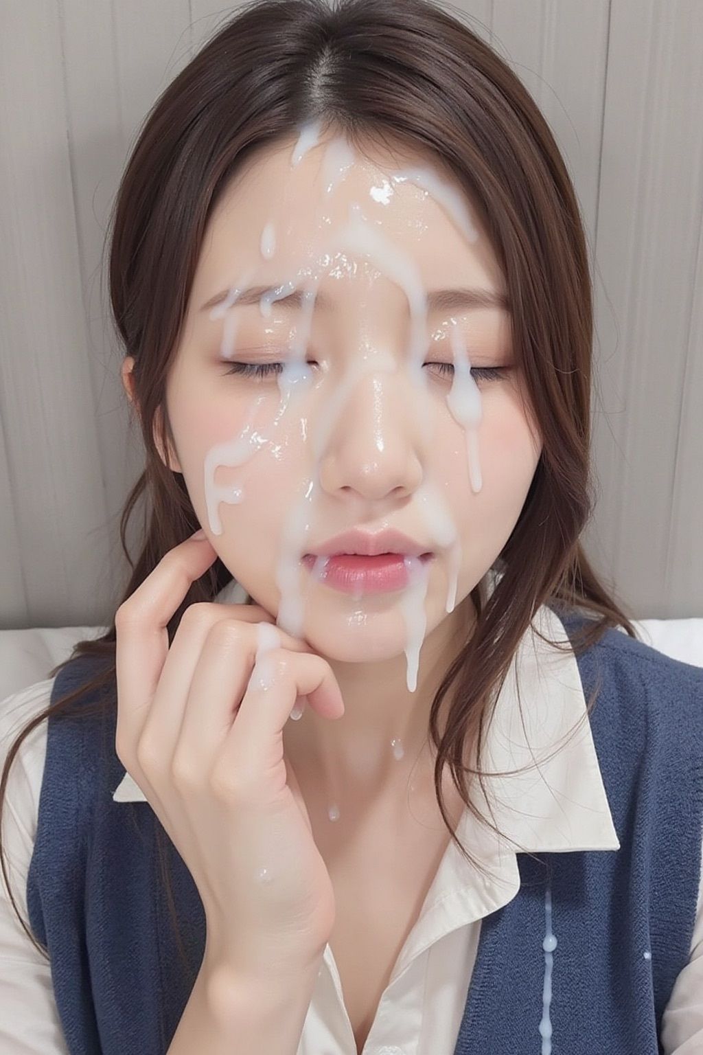 可愛いJKの顔面にひたすらザーメンぶっかけ！8 サンプル画像4