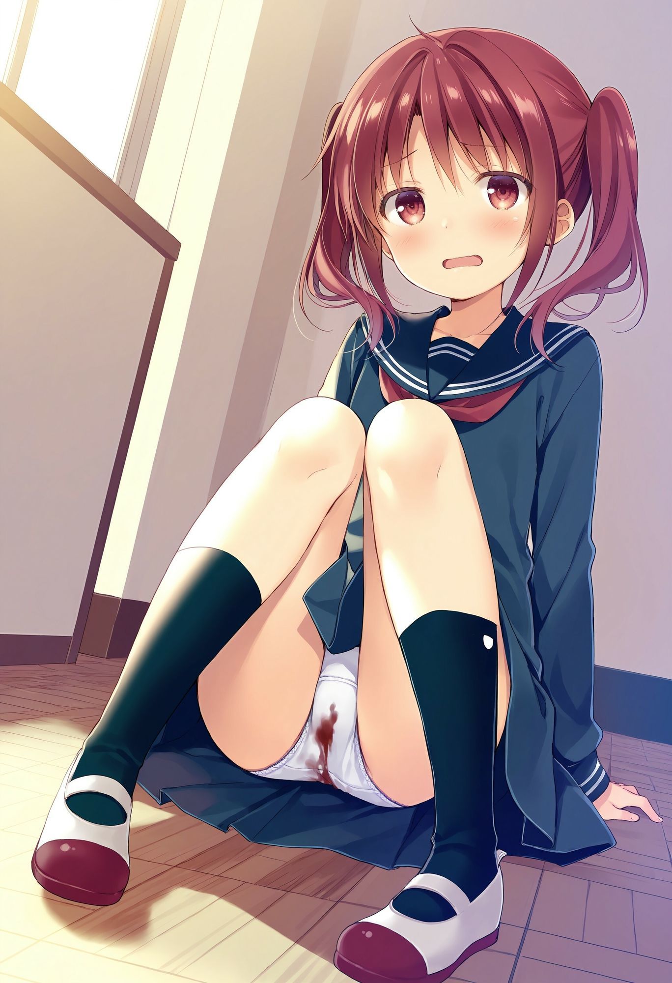 可愛い同級生の汚パンツ  生理編 サンプル画像1