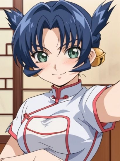 史上最強の弟子ケンイチの馬連華から送られてきた自撮り写真 サンプル画像1