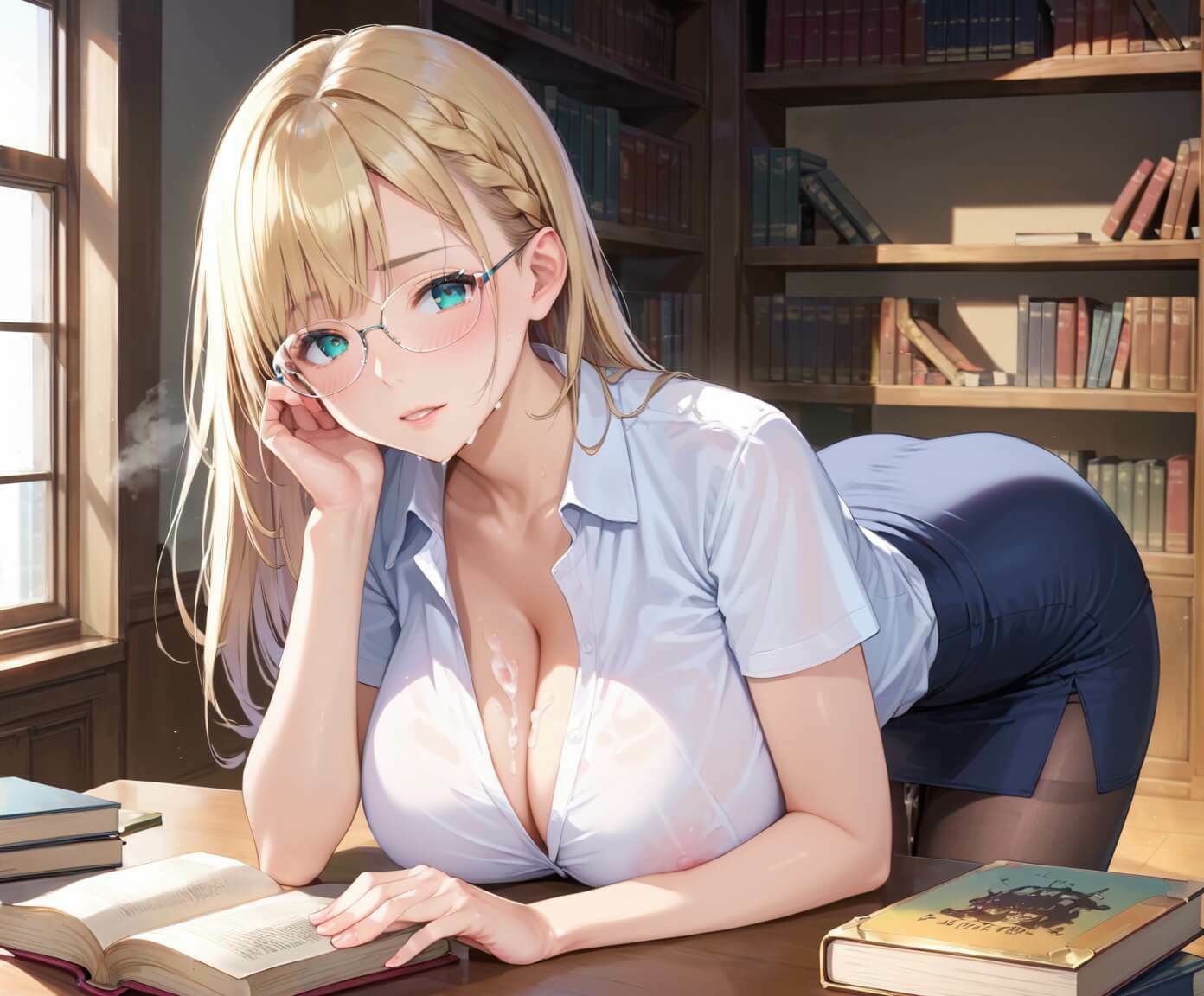 司書のドエロお姉さんがヤバすぎる！【豪華CG490枚】 サンプル画像7