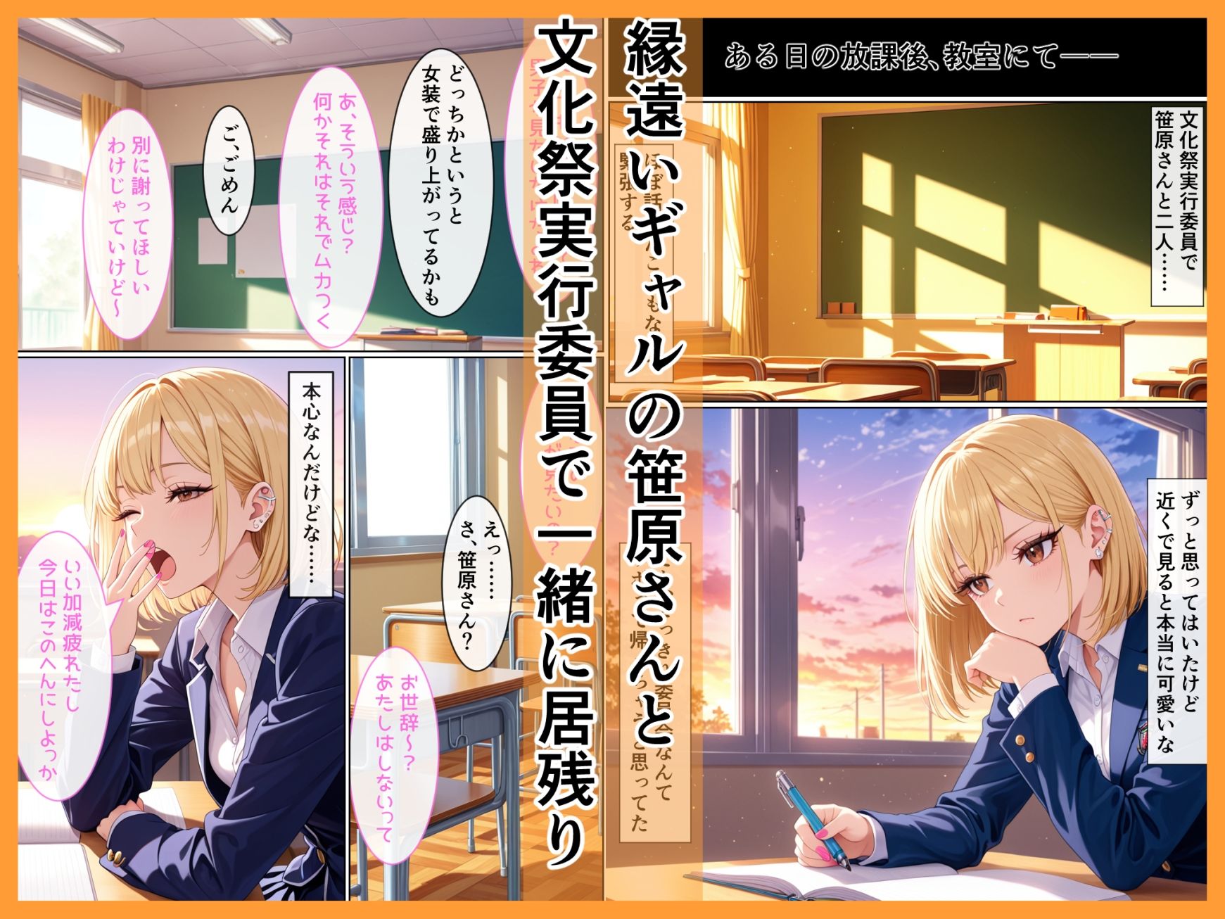 同じクラスで憧れの陽キャギャルとコスプレセックスする話 サンプル画像1
