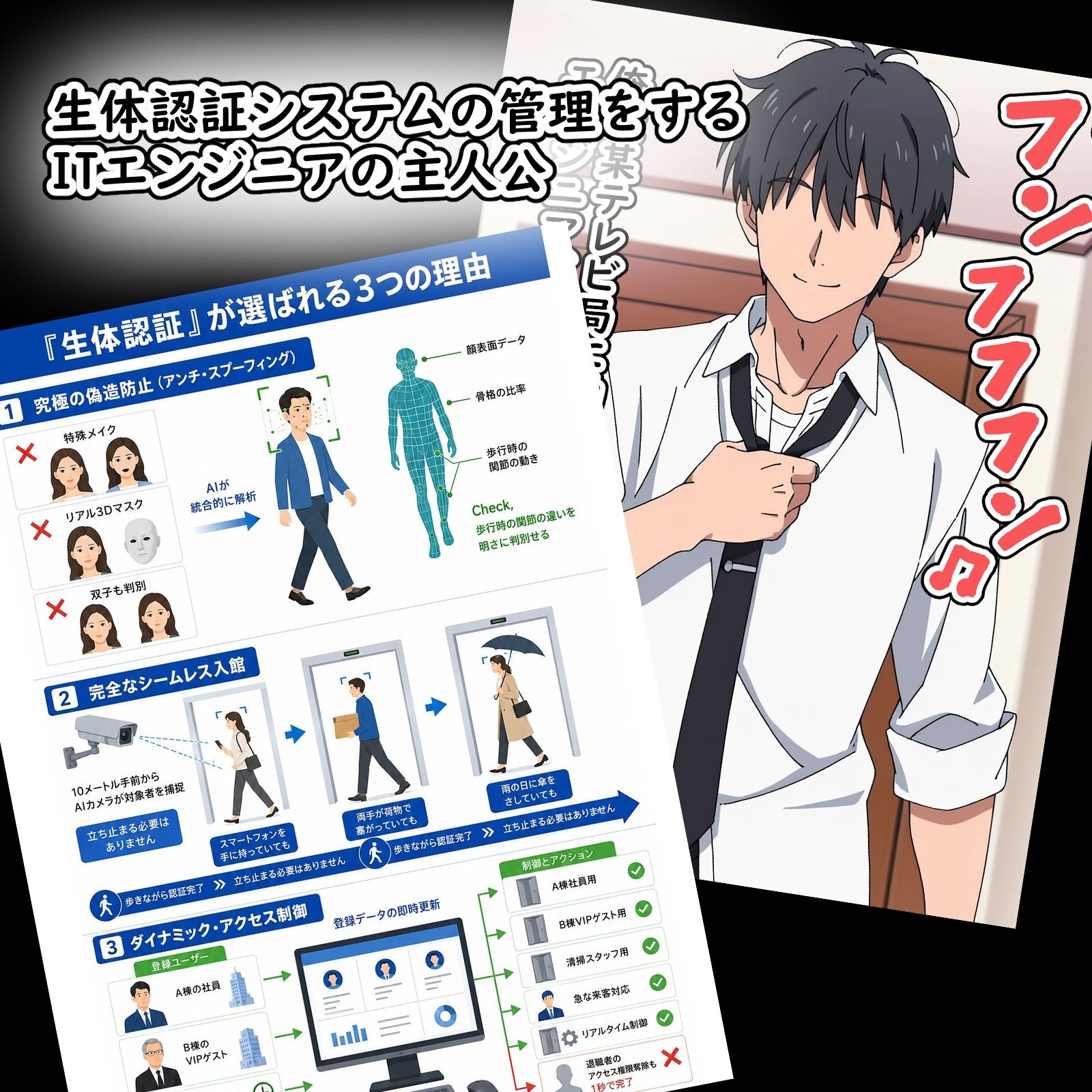 同僚社員編  羞恥の生体認証 サンプル画像1