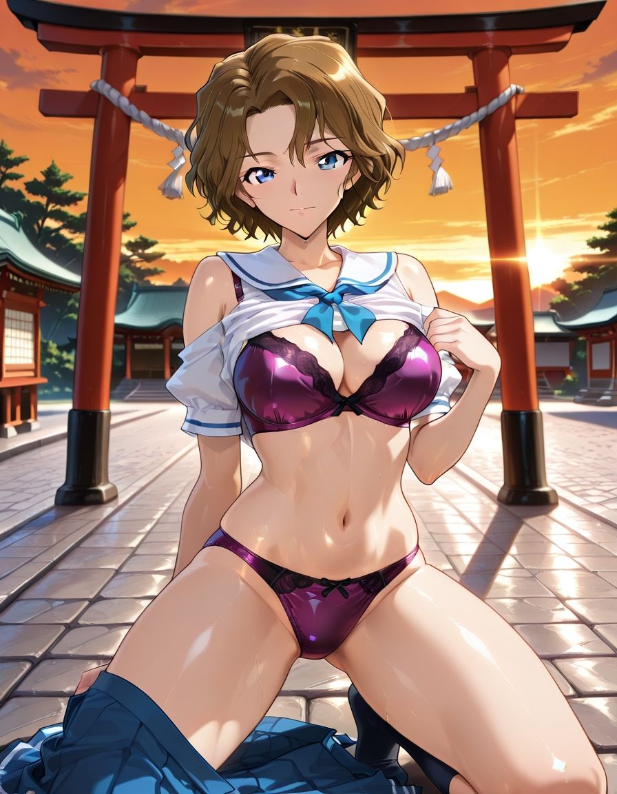 同級生でお金もちの大◯紅葉に放課後神社に、急に呼び出されたら。。。 サンプル画像3