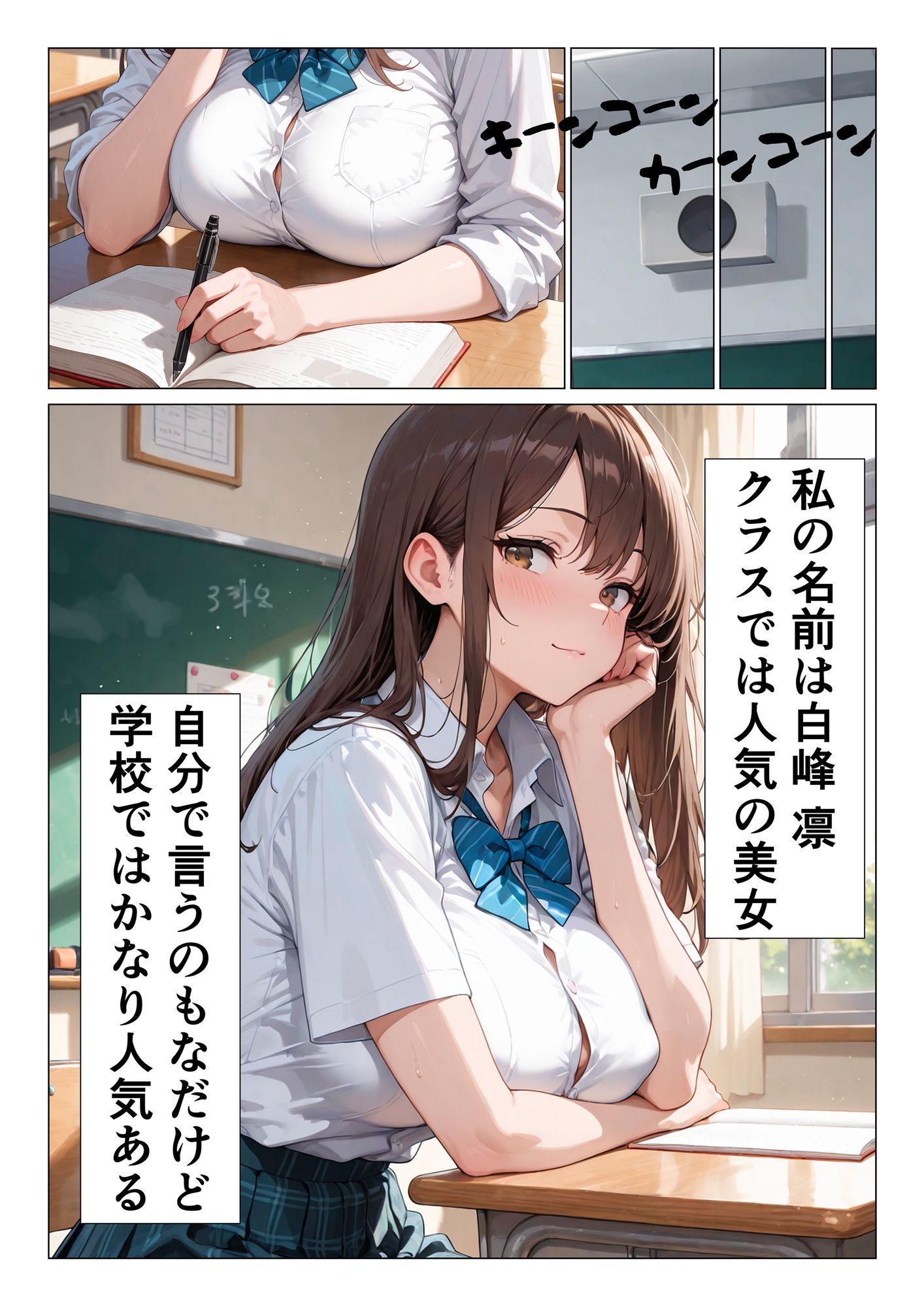 同級生彼女に中出し女子校生濃厚種付け サンプル画像1