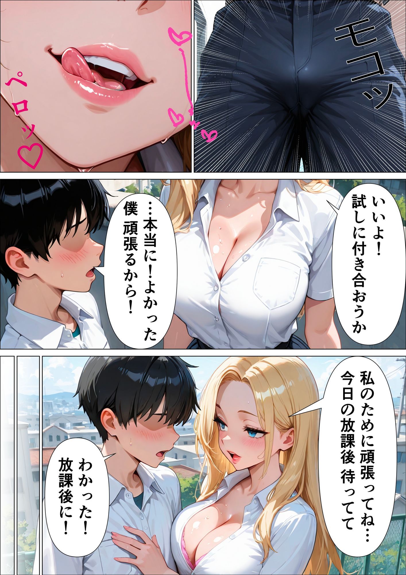 告白してきた優等生がデカチンで逆レ●プしたら気持ち良すぎて童貞チンポに中出しされた話 サンプル画像2