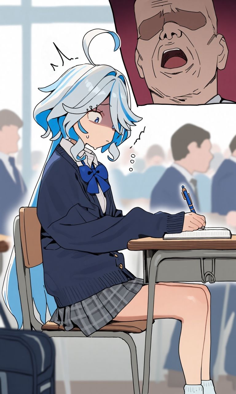 呼び出し中出しフリーナ学校編 サンプル画像2