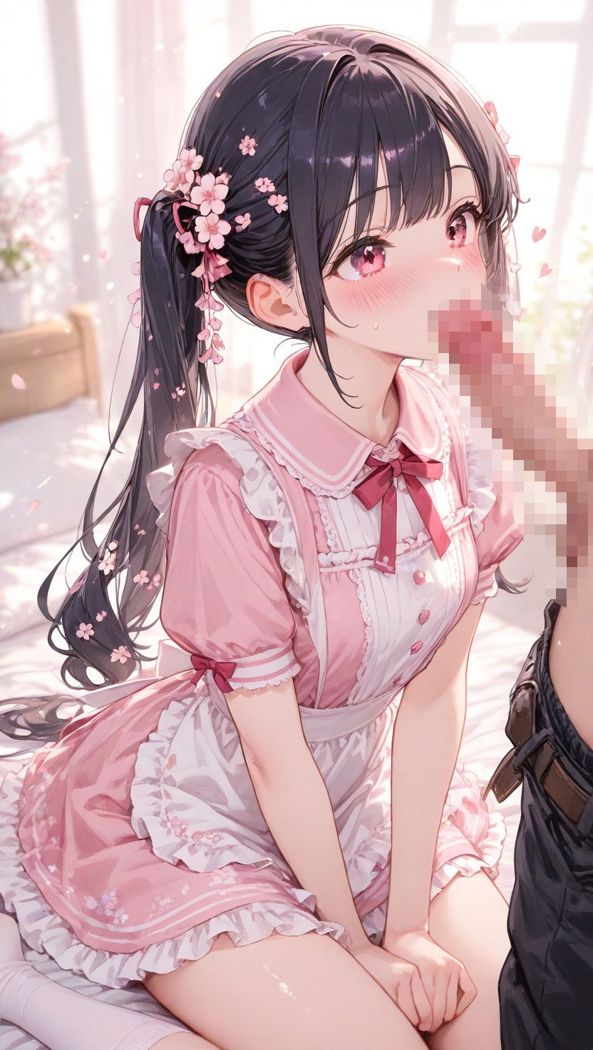 咲愛ちゃんHイラスト集vol.2 スク水  メイド  制服H編 サンプル画像1