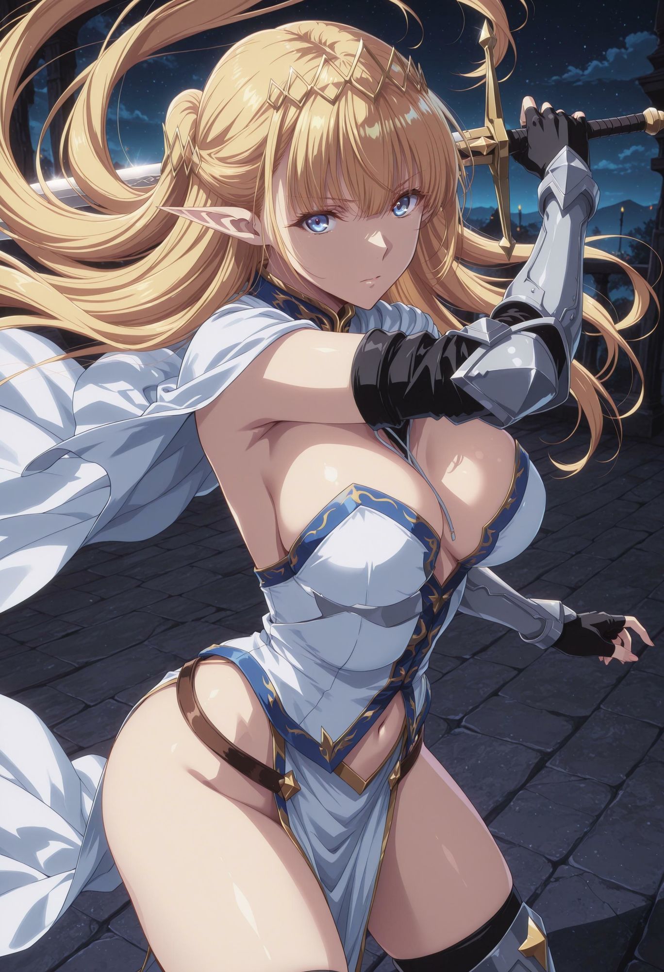 囚われたエルフ騎士 サンプル画像1