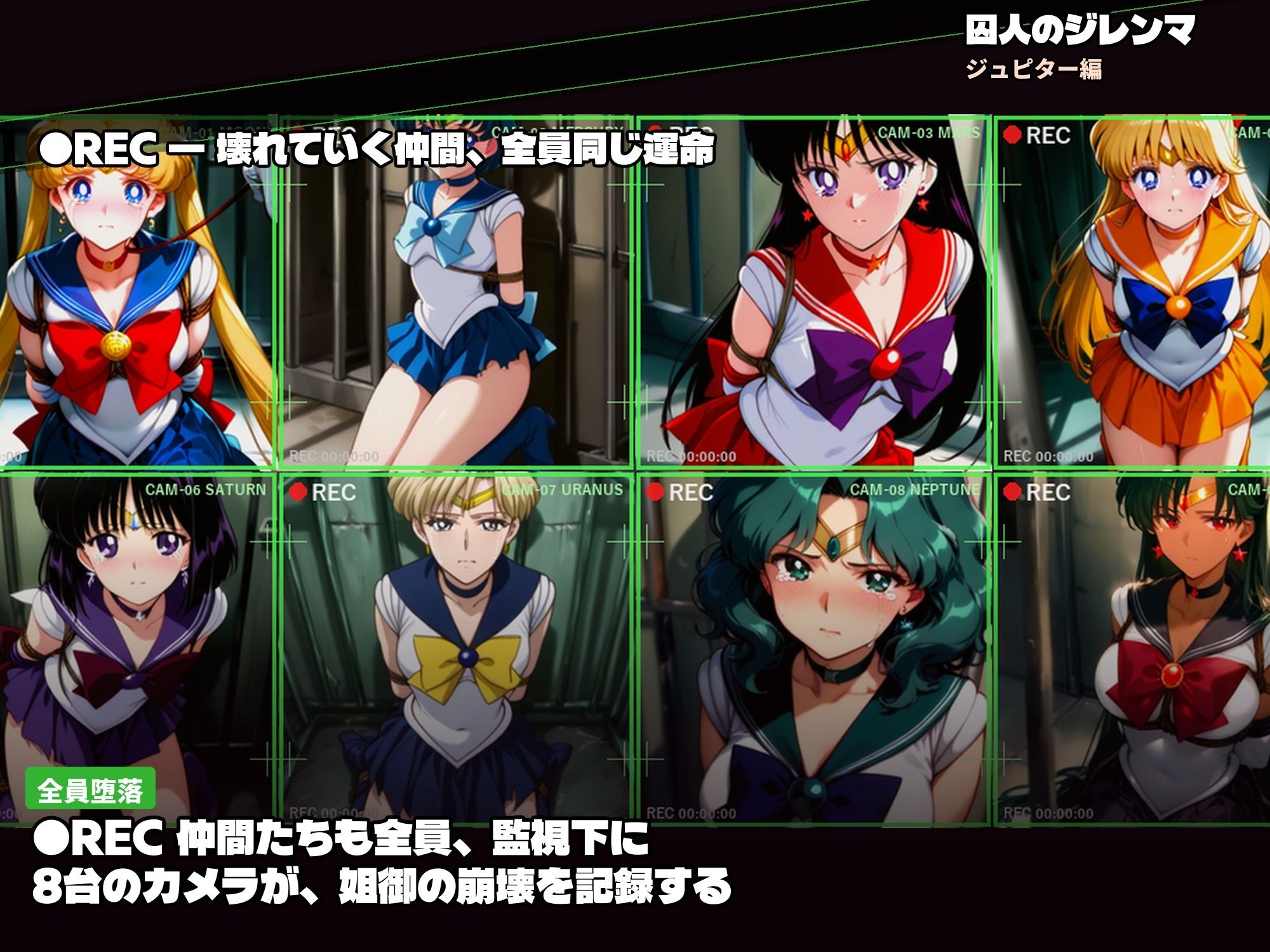 囚われたセーラーヒロイン  囚人のジレンマ  セックスマシンに抗うポニテ戦士【漫画版・雷編】 サンプル画像10