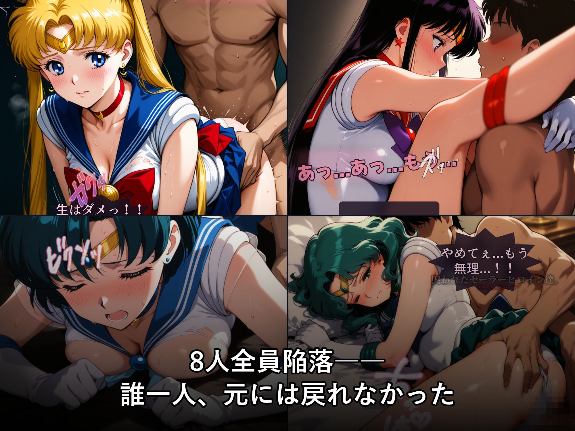 囚われたセーラーヒロイン達。囚人のジレンマ  「仲間を救うには、自分の体を差し出すしかなかった――」 サンプル画像4