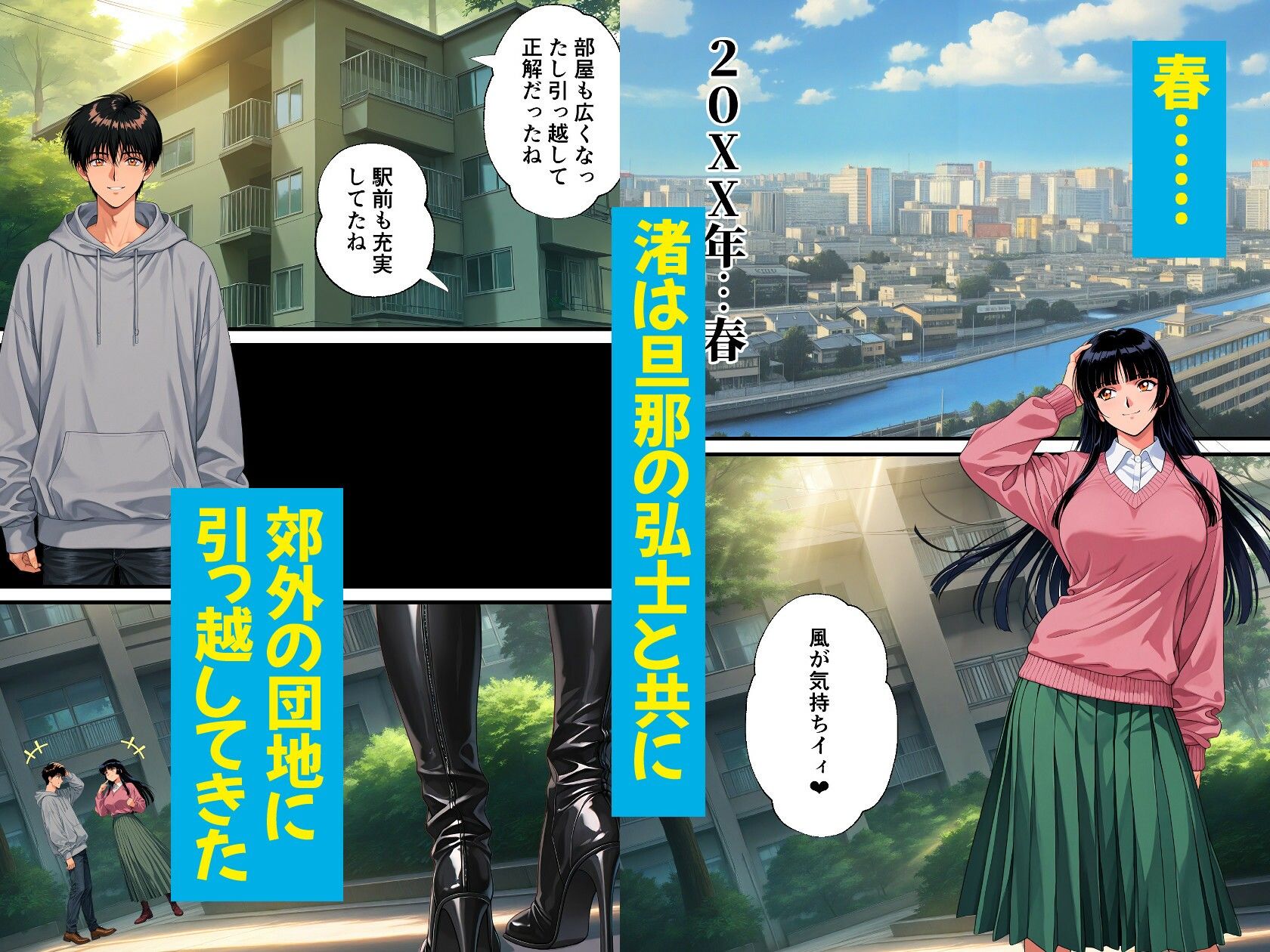 団地妻NTR2 -過程（Side B）-〜清楚妻が淫乱ビッチ妻に堕ちるまで〜 サンプル画像2
