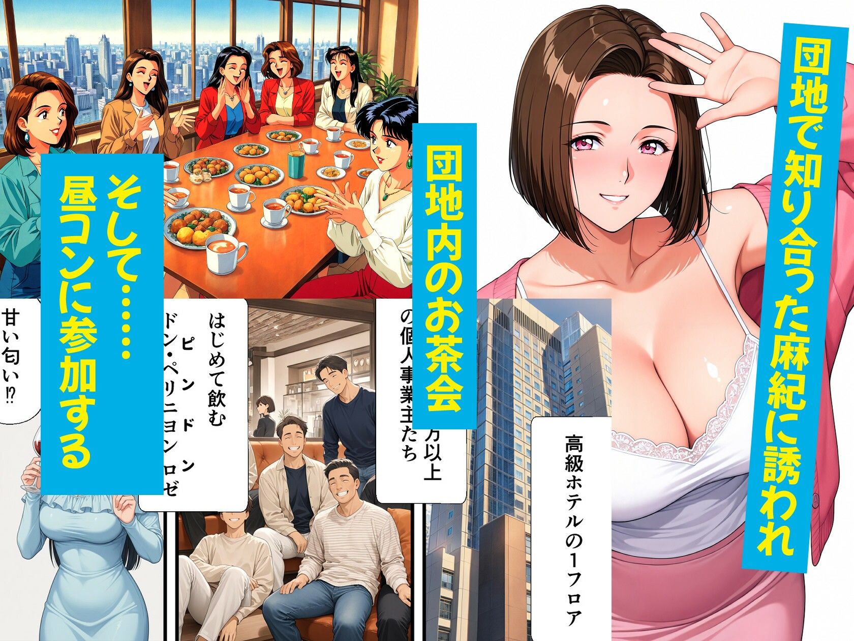 団地妻NTR2 -過程（Side B）-〜清楚妻が淫乱ビッチ妻に堕ちるまで〜 サンプル画像3