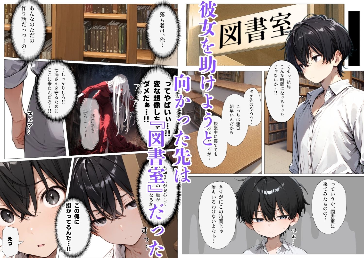 図書室の彼女と僕だけの秘密 サンプル画像3