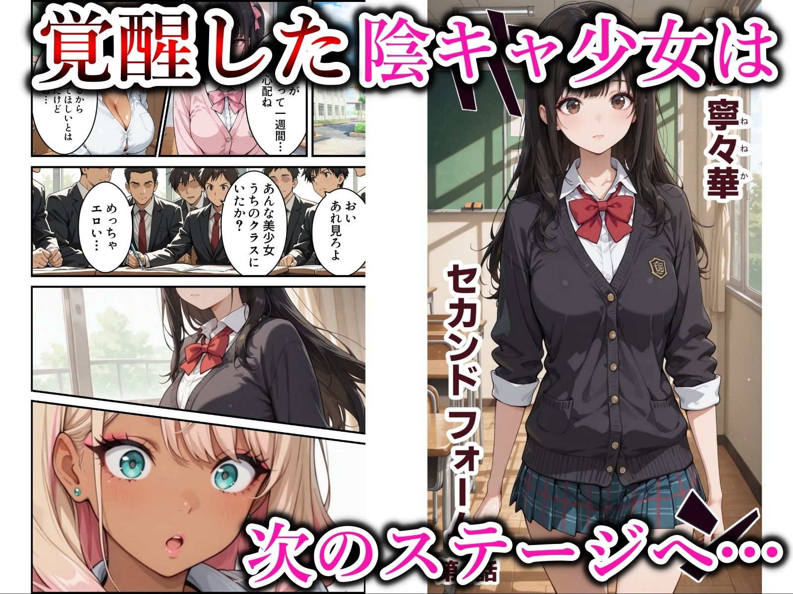 地味な爆乳陰キャがビッチギャルに堕ちる話 サンプル画像5