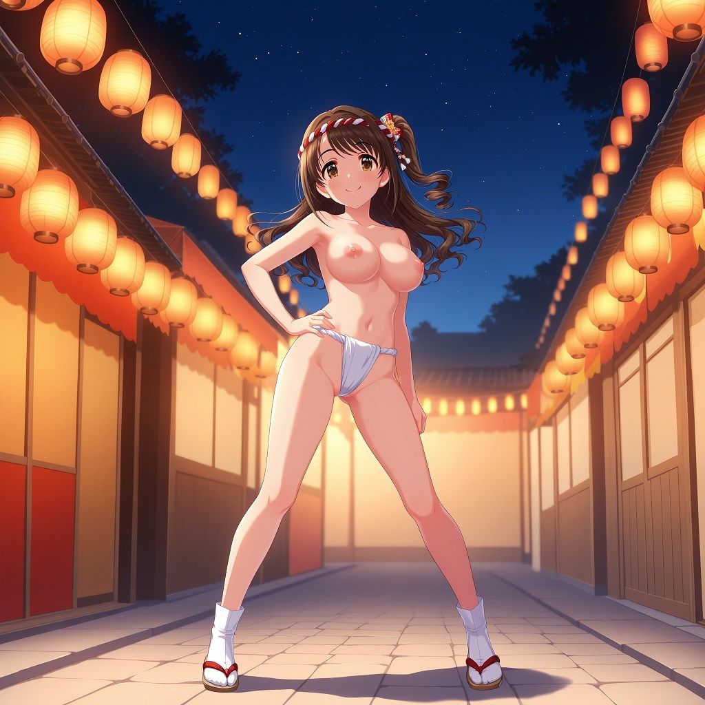 地図に載ってない村のロケでHな祭りに参加する事になったアイドル 島〇卯月編 サンプル画像5