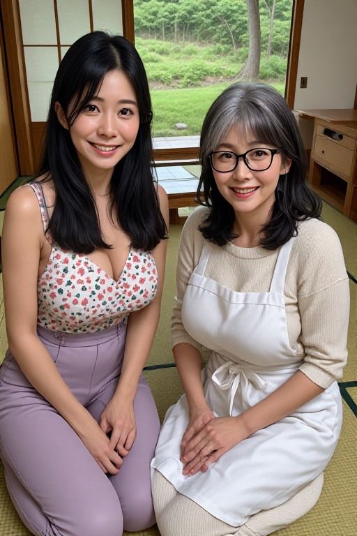 垂れ乳剛毛ママは僕のもの3〜帰省編〜 サンプル画像1