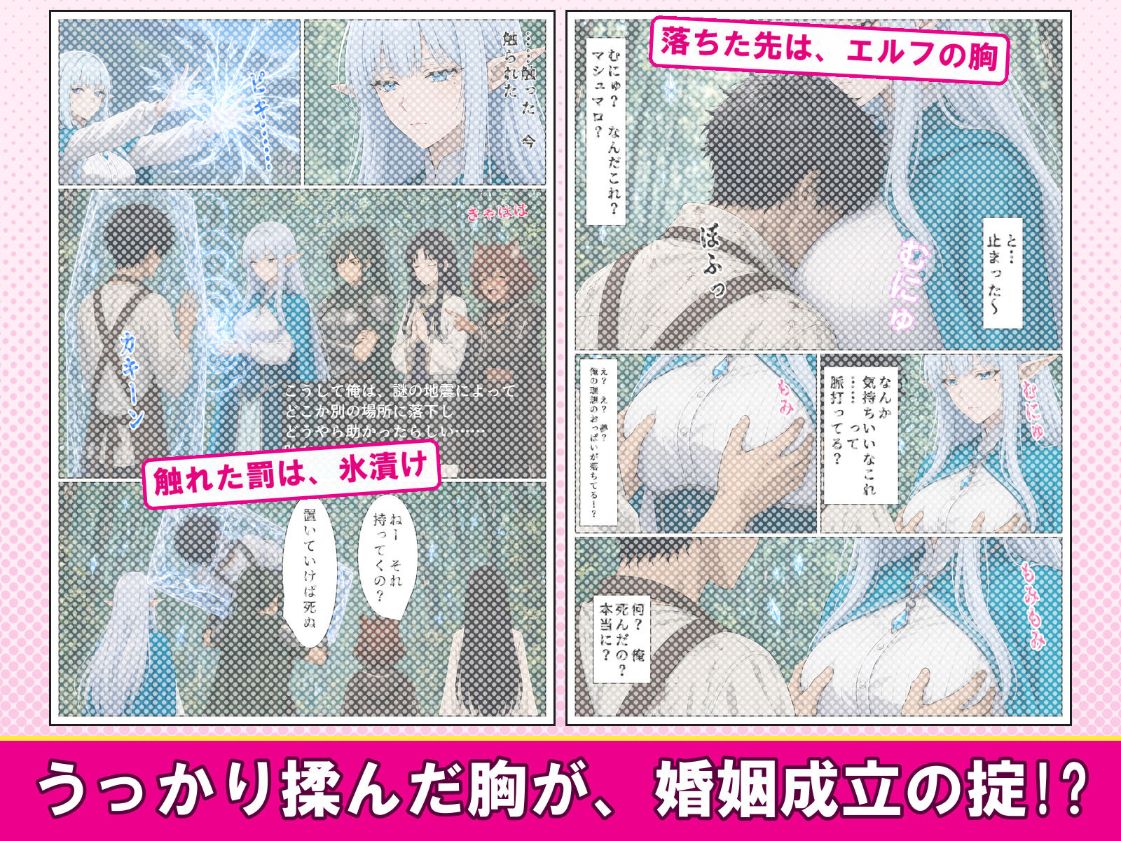 堅物エルフの胸に触れたら、掟で夫になって初夜を教えることになった件 サンプル画像1