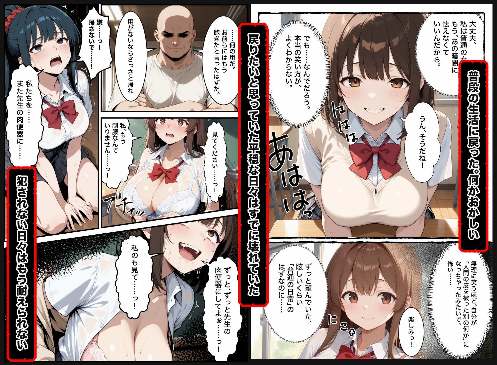 壊された処女  無慈悲生ハメの話 サンプル画像6