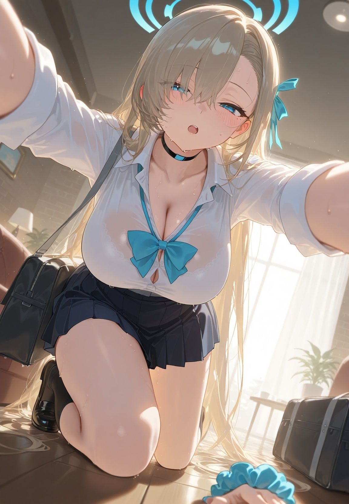 声かけられてお茶しただけなのに・・・簡単にお持ち帰りされて種付け調教されちゃう件www ブ〇ーアーカイブ 1 サンプル画像2