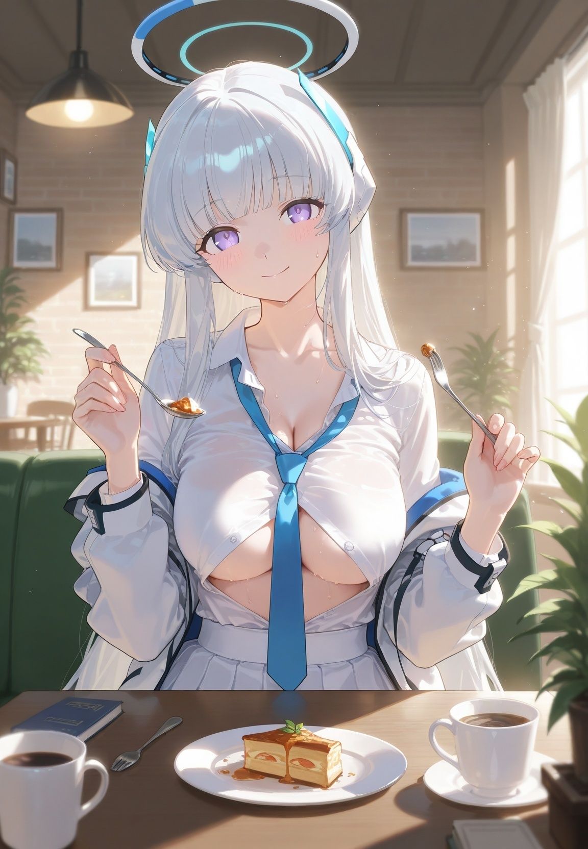 声かけられてお茶しただけなのに・・・簡単にお持ち帰りされて種付け調教されちゃう件www ブ〇ーアーカイブ 2 サンプル画像2