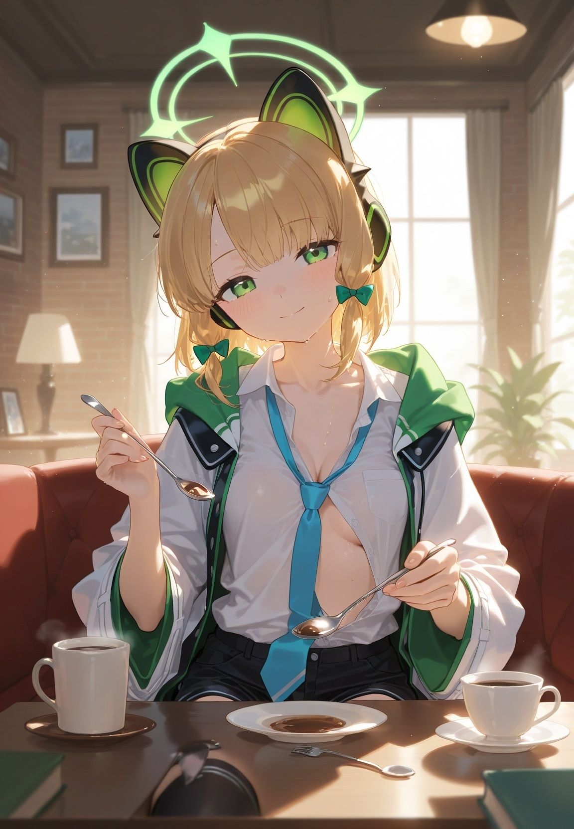 声かけられてお茶しただけなのに・・・簡単にお持ち帰りされて種付け調教されちゃう件www ブ〇ーアーカイブ 3 サンプル画像2