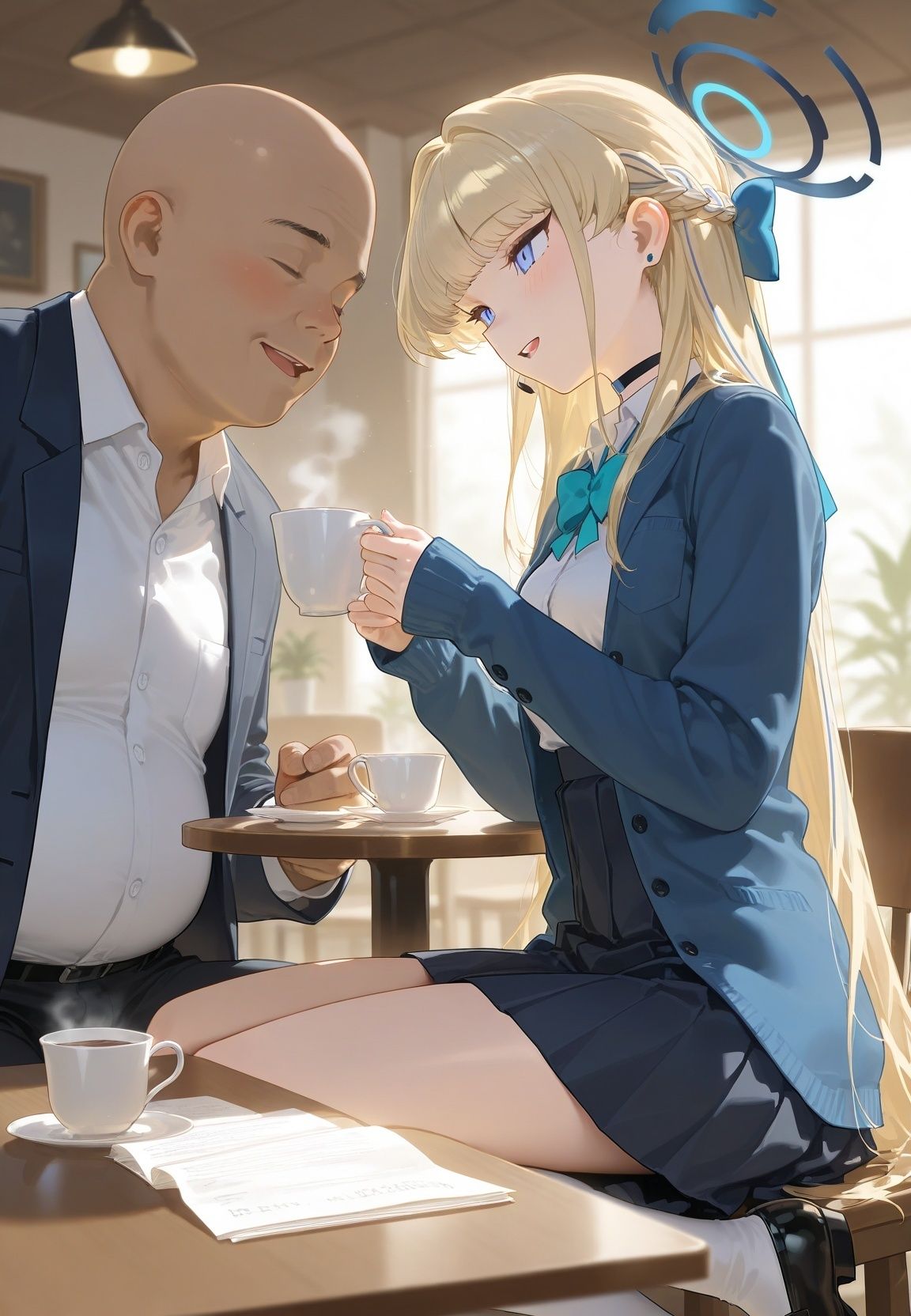 声かけられてお茶しただけなのに・・・簡単にお持ち帰りされて種付け調教されちゃう件www ブ〇ーアーカイブ 1 サンプル画像8