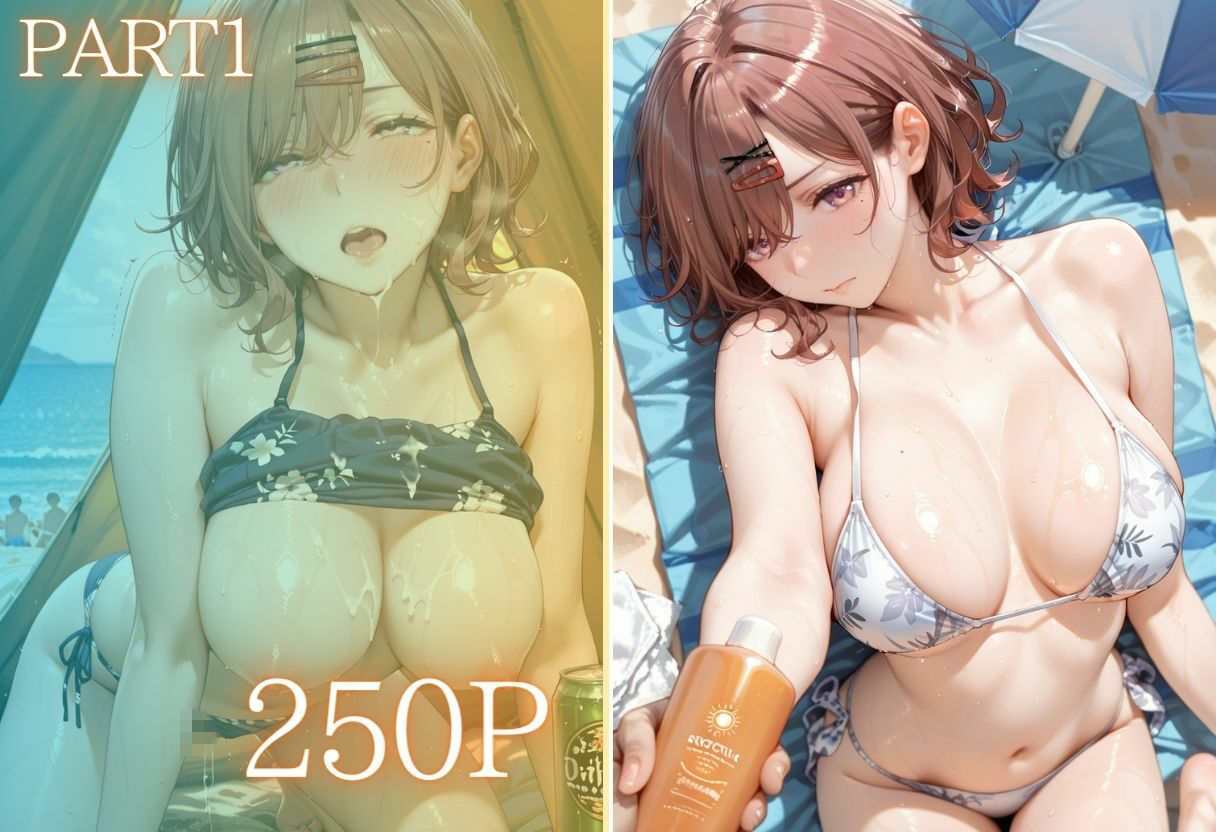 夏の海でナンパされ…彼氏の留守中にテントと砂浜で寝取りSEX Vol.1 サンプル画像2