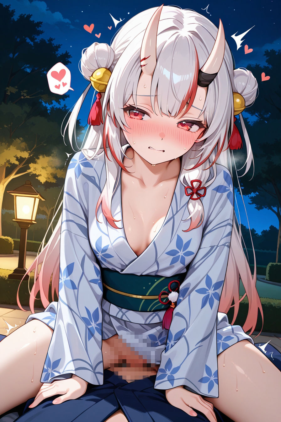 夏祭りデートでイチャラブ浴衣えっち ホ○ライブ2期生編 サンプル画像3