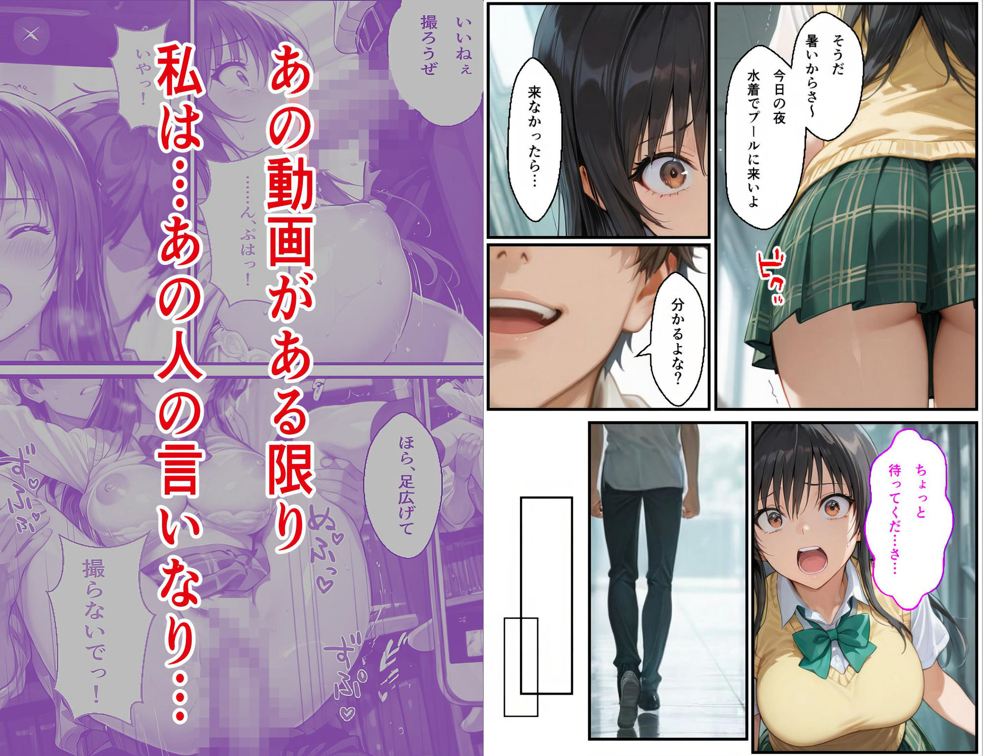 夜のプールに響くスク水少女古手〇唯の咽び泣き  断ち切れぬ絶望の連鎖4 サンプル画像2