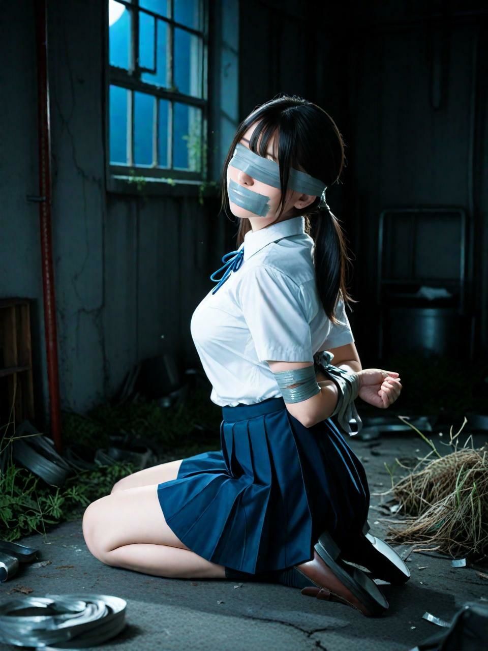 夜の廃墟の秘密（490枚）【実写系AI超リアルCG集ult】 サンプル画像1