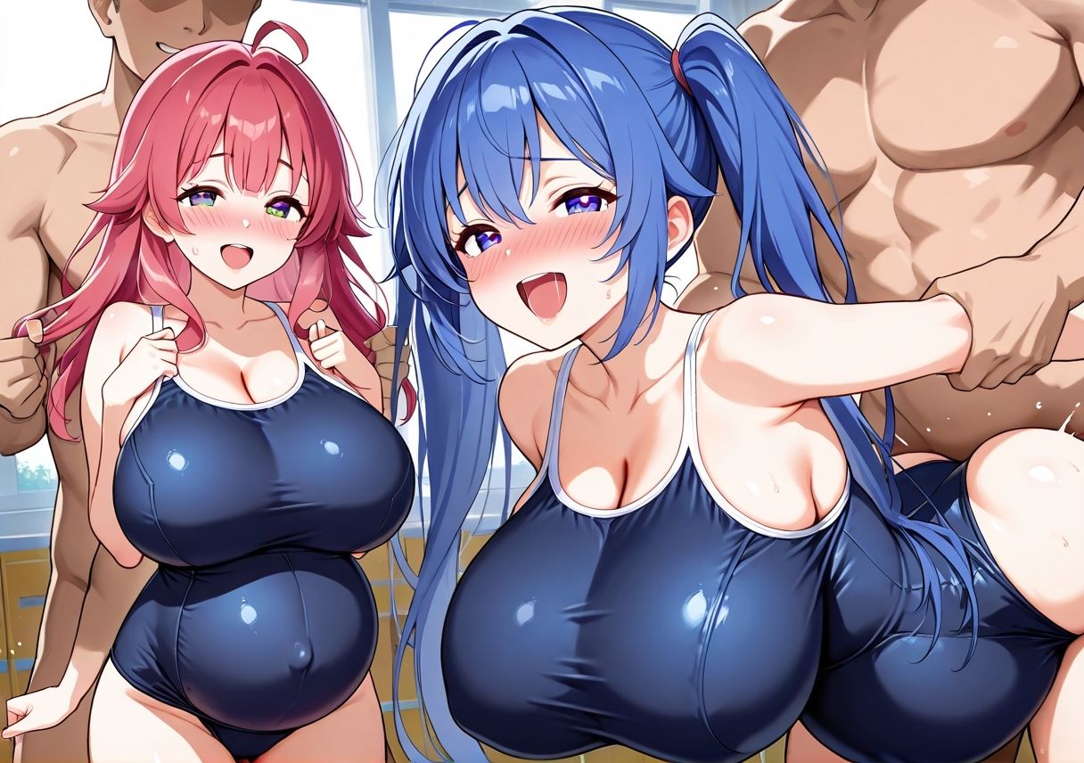 大乱交！！ボテ腹シンクロ部 サンプル画像10