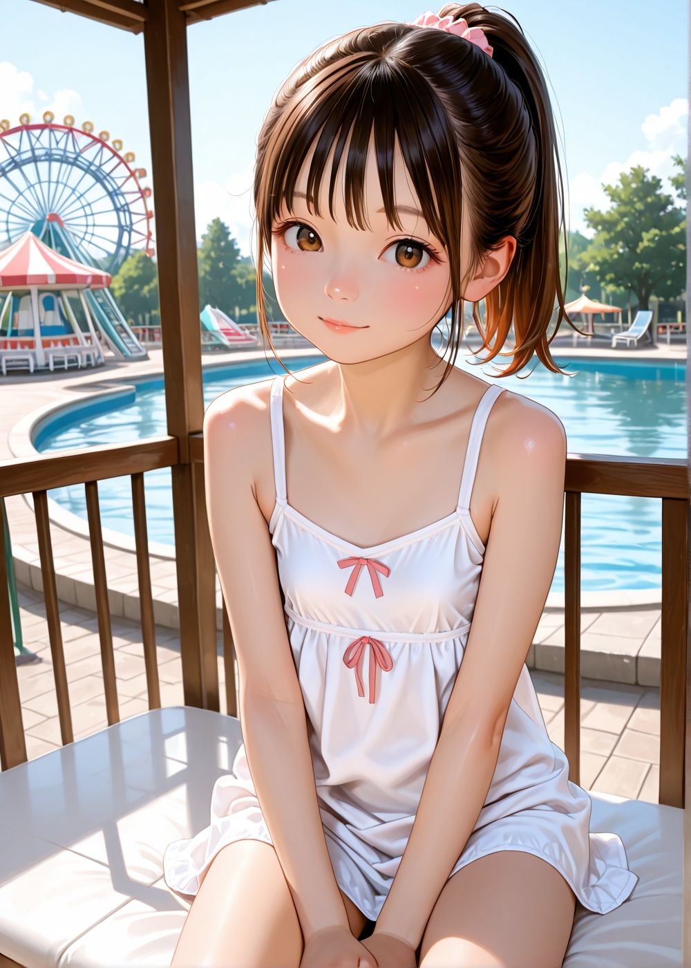 大好きな妹と遊園地デート サンプル画像1