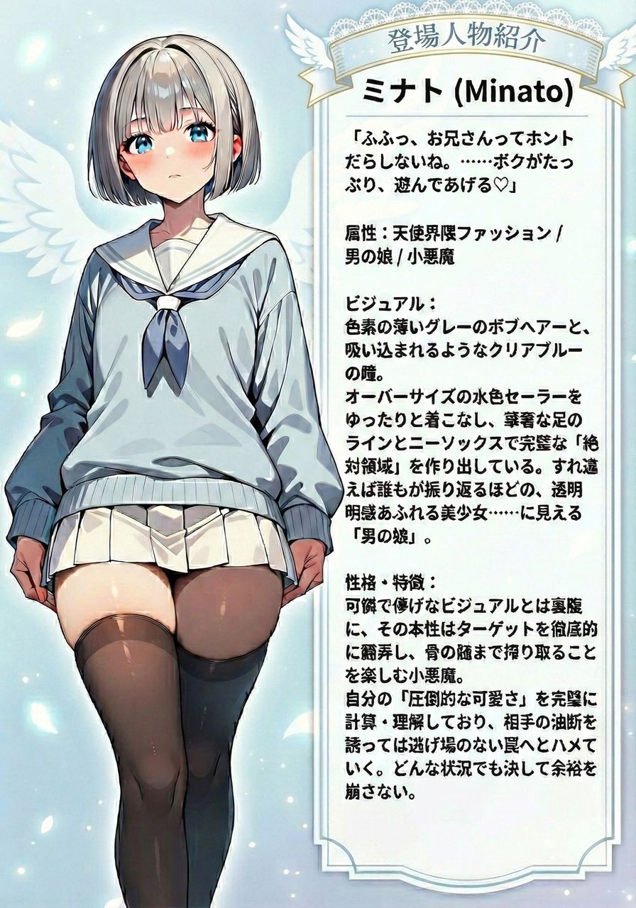 天使界隈男の娘の甘い罠 サンプル画像1