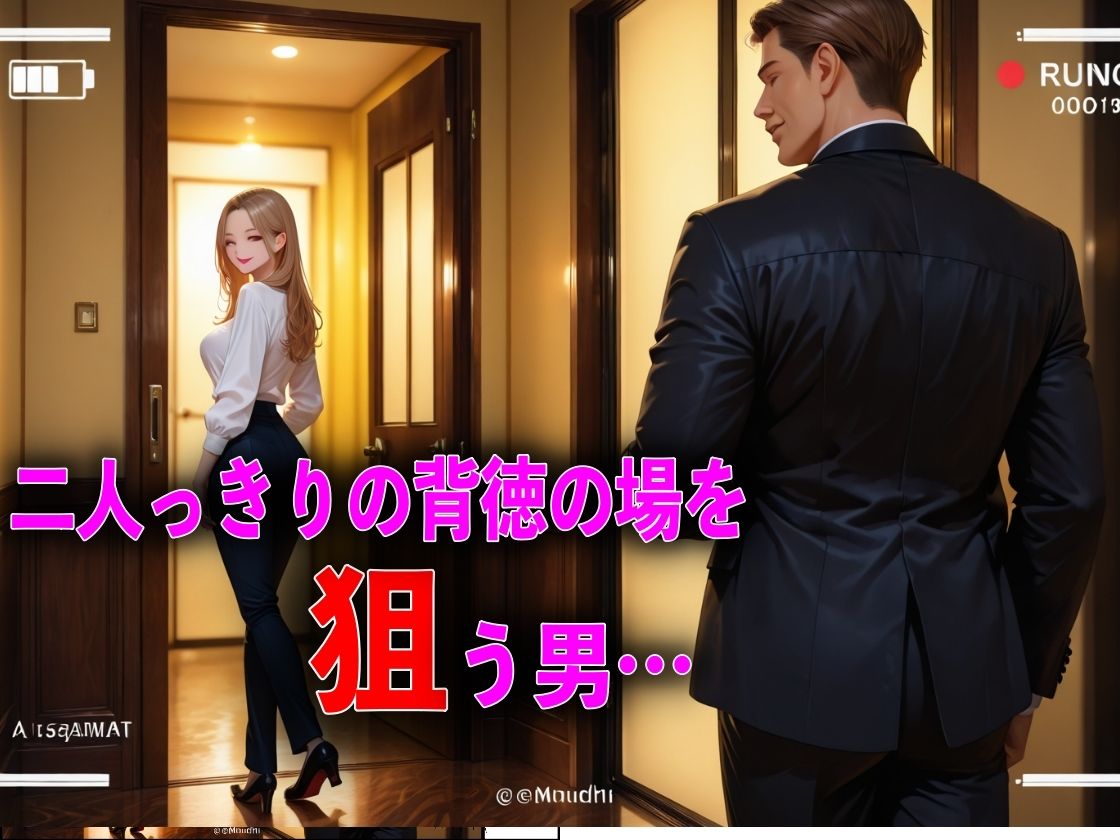 夫と倦怠期中不倫現場を盗撮され中出しW不倫した話 サンプル画像5