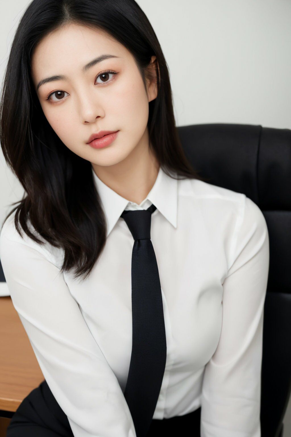 夫の出張中に…第三章〜人妻・佐藤さやかの残業後の秘密〜【AI美女写真集】 サンプル画像3