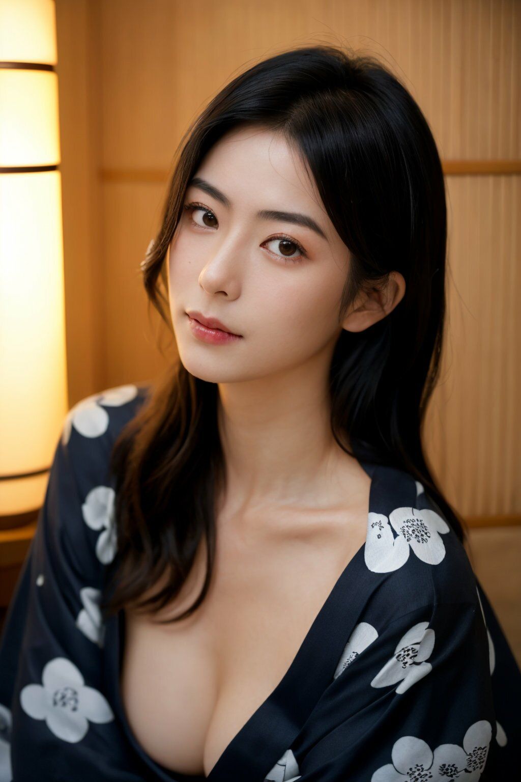 夫の出張中に…第二章〜人妻・佐藤さやかの温泉旅館での秘密〜【AI美女写真集】 サンプル画像3
