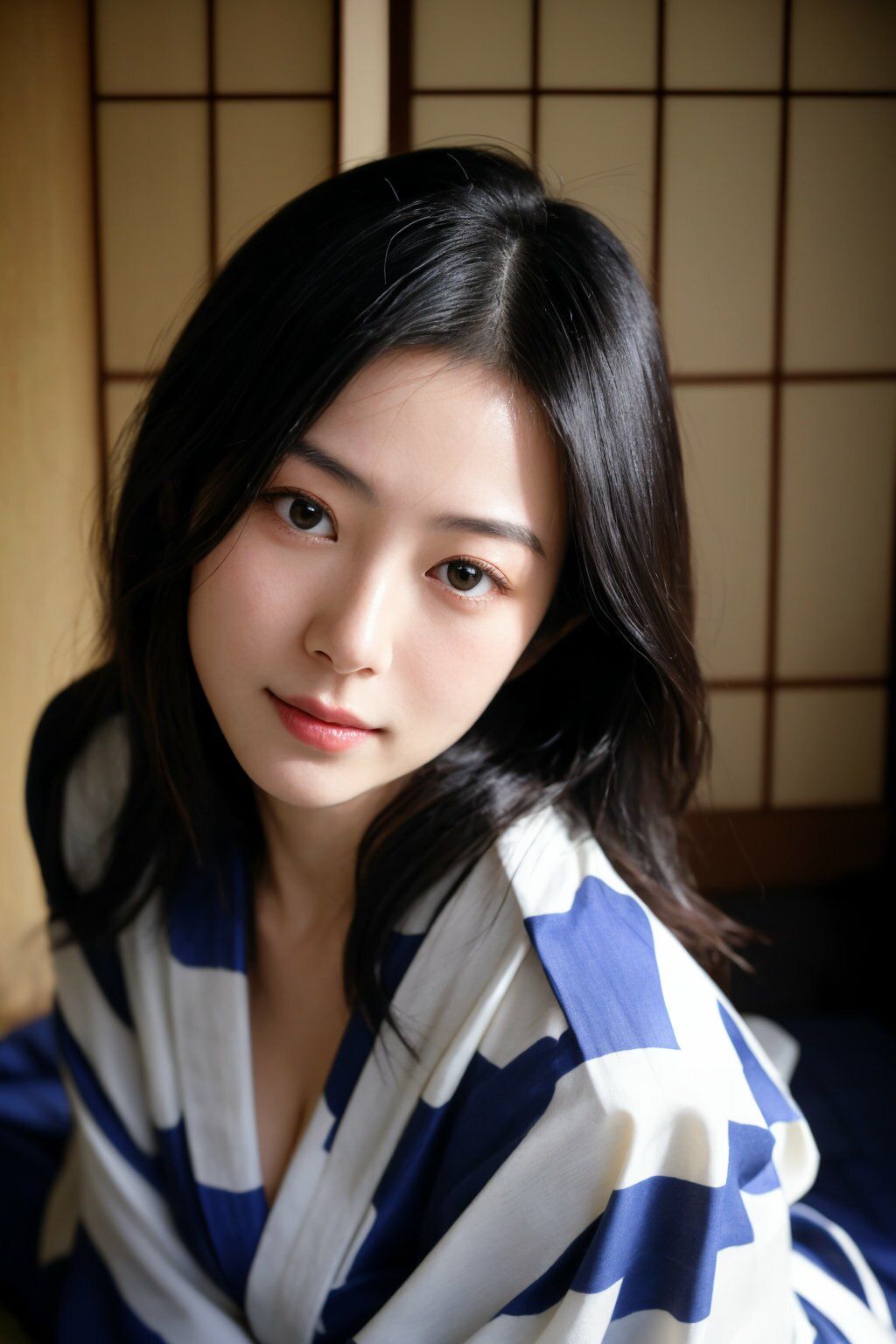 夫の出張中に…第二章〜人妻・佐藤さやかの温泉旅館での秘密〜【AI美女写真集】 サンプル画像4