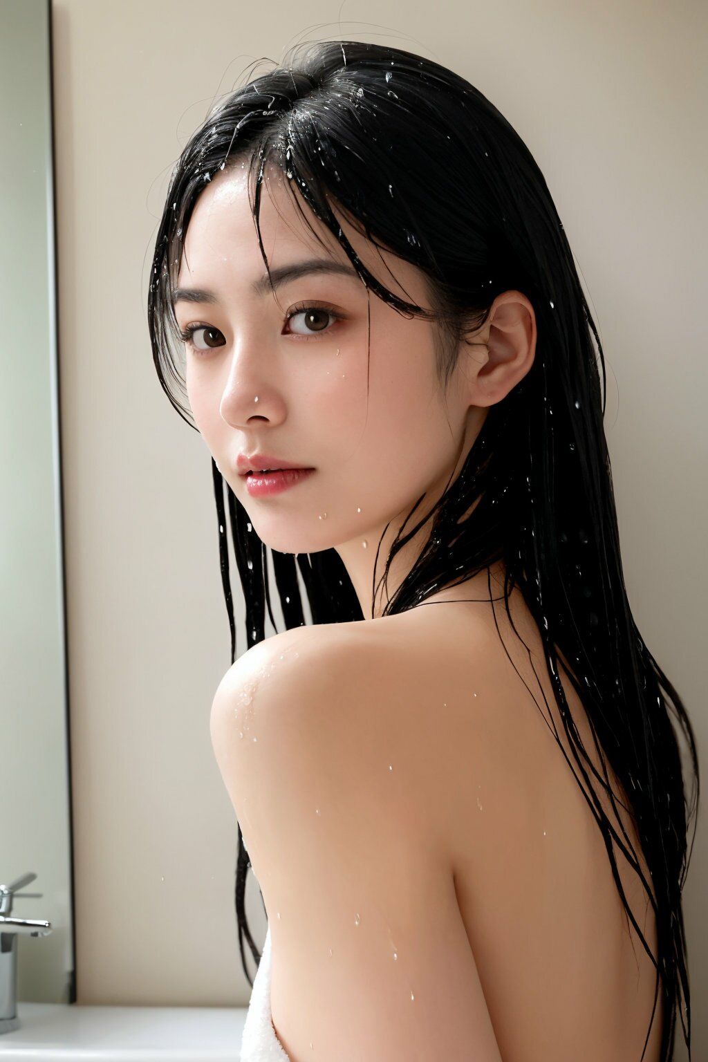 夫の出張中に…第二章〜人妻・佐藤さやかの温泉旅館での秘密〜【AI美女写真集】 サンプル画像5