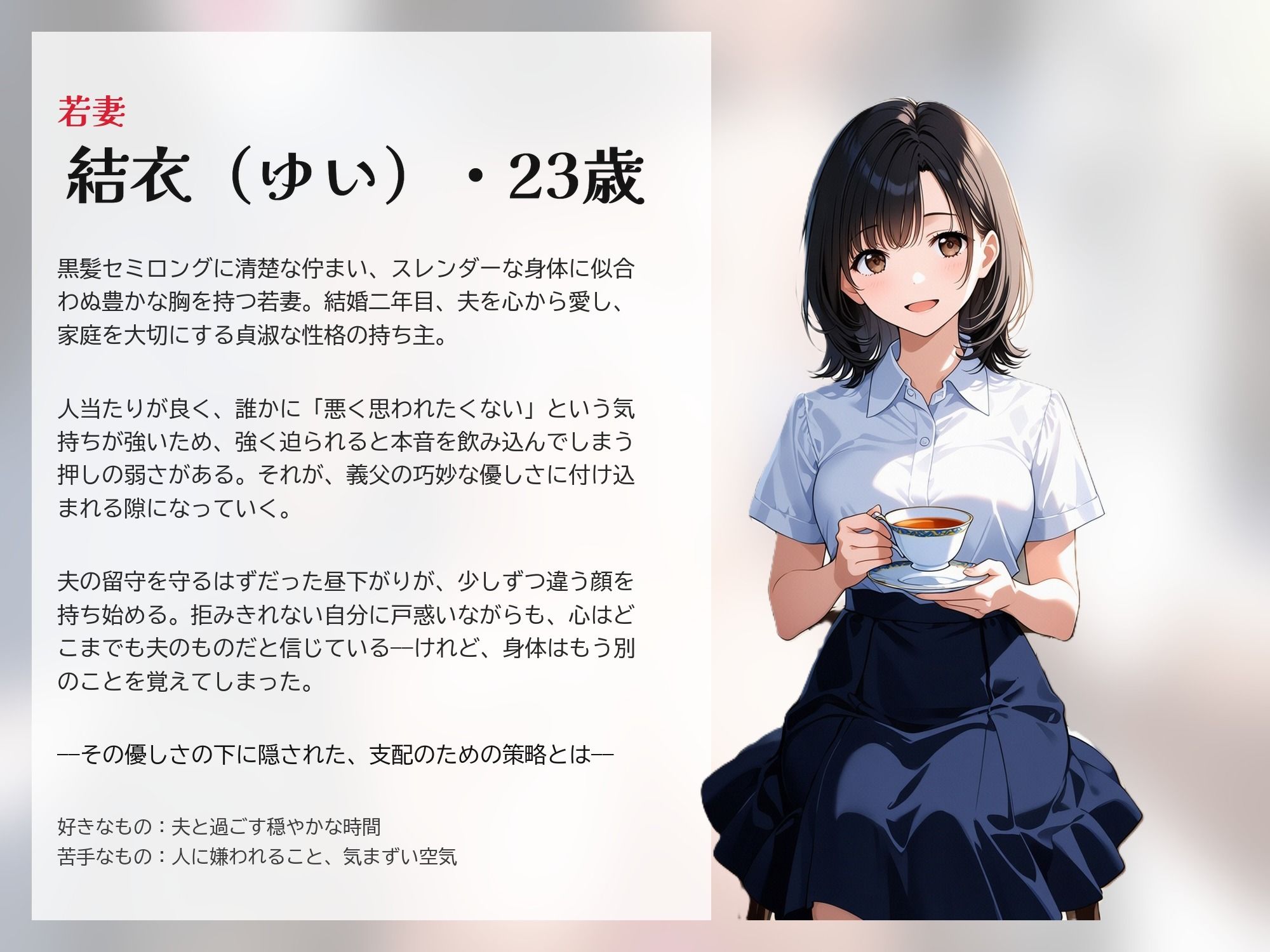 夫の留守に、私は堕とされていく 〜同居義父に開発される、若妻寝取られ日記〜 サンプル画像1