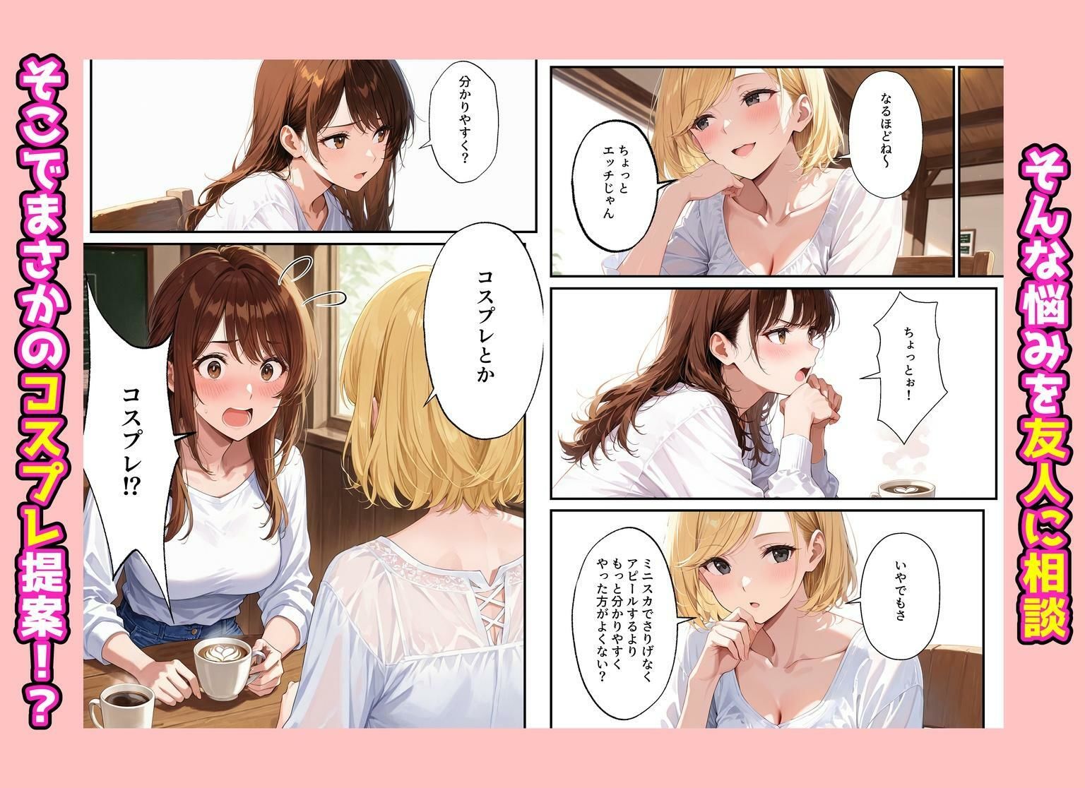 夫を制服で誘惑して、ラブラブなエッチした話 サンプル画像4