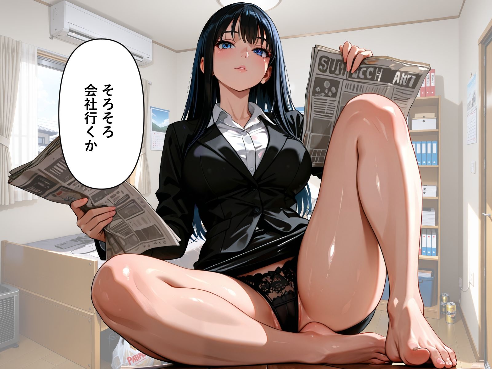 女体化おじさん部長、エステで快感教え込まれ連続絶頂 サンプル画像1